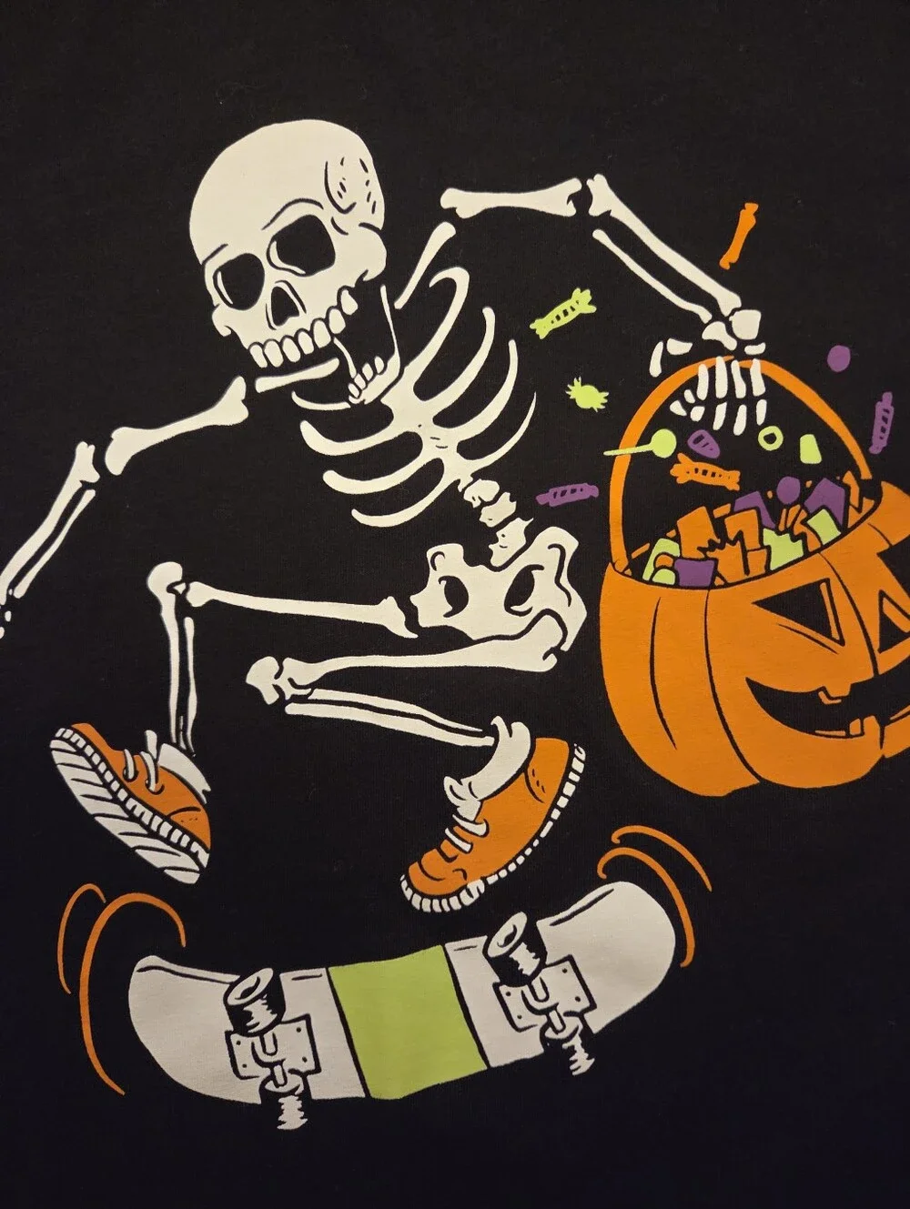 wonder nation Halloween Black T-Shirt NWOT